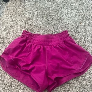 Lululemon Size 2 pink hotty hot shorts! In very good condition!